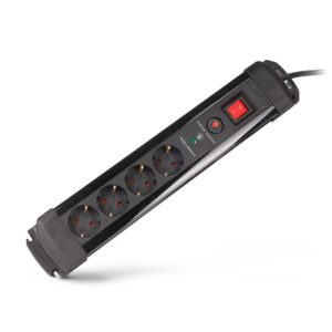 Entac S1 Elosztó 6 Foglalat Kapcsolóval 1,4m 3G1.5 2xUSB-C 1xUSB-A | BR (SKU:ESE1.5G6-1.4-SW-USBA-2USBC) Kapcsolós