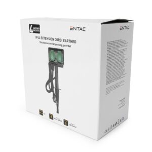 Entac O1S Leszúrható Kerti Elosztó 4 Foglalat 5m IP44 | BR (SKU:ESE1.5G4-5-IP44S) Kapcsoló nélküli