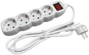 Entac S1 Elosztó 4 Foglalat Kapcsolóval 5m 3G1.5 | BR (SKU:ESE1.5G4-5-SW)