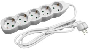 Entac S1 Elosztó 5 Foglalat 5m 3G1.5 | BR (SKU:ESE1.5G5-5) Kapcsoló nélküli