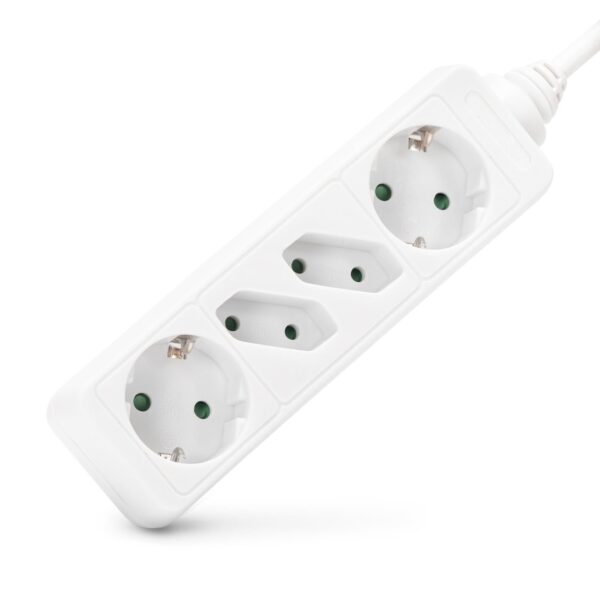 Entac M1 Elosztó 4 Foglalat 2x16A 2×2.5A 1,5m 3G1.5 | BR (SKU:ESE1.5G2X2-1.5) Kapcsoló nélküli
