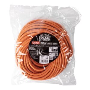 Entac French Type, IP20 Orange Single Socket extension Cord, 3G1.5, 30m, orange | BR (SKU:ESEF1-30-3G1.5-O-IP20) Francia Entac French Type, IP20 Orange Single Socket extension Cord, 3G1.5, 30m, orange | BR (SKU:ESEF1-30-3G1.5-O-IP20) Francia