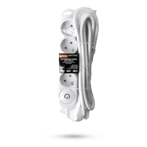 Entac D1 Elosztó 4 Foglalat Kapcsolóval 5m 3G1.5 | BR (SKU:ESERS1.5G4-5-SW) Kapcsolós Entac D1 Elosztó 4 Foglalat Kapcsolóval 5m 3G1.5 | BR (SKU:ESERS1.5G4-5-SW) Kapcsolós