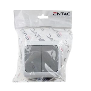 Entac 106+6 Stephan Felületre Szerelhető Dupla Váltókapcsoló IP54 | BR (SKU:ESMWS22-STP) Kapcsoló