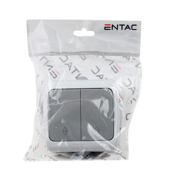 Entac 106+6 Stephan Felületre Szerelhető Dupla Váltókapcsoló IP54 | BR (SKU:ESMWS22-STP) Kapcsoló