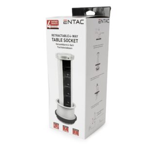 Entac Elosztó 4 Foglalat Függőleges 1.5m 3G1.5 | BR (SKU:EVSE1.5G4-1.5) Kapcsoló nélküli