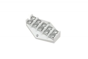 Villás fázissín, 63A, 3 fázisú, 18 modul, 10mm2, 322mm Fázissínek
