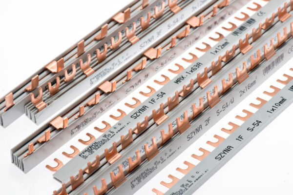 Háromfázisú villás fázissín, S-54, 12 mm², 80A, 400V Fázissínek Háromfázisú villás fázissín, S-54, 12 mm², 80A, 400V Fázissínek