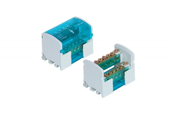 Sorkapocs 2×7, 100A/500V /block/ Sorkapcsok és vezetékösszekötők