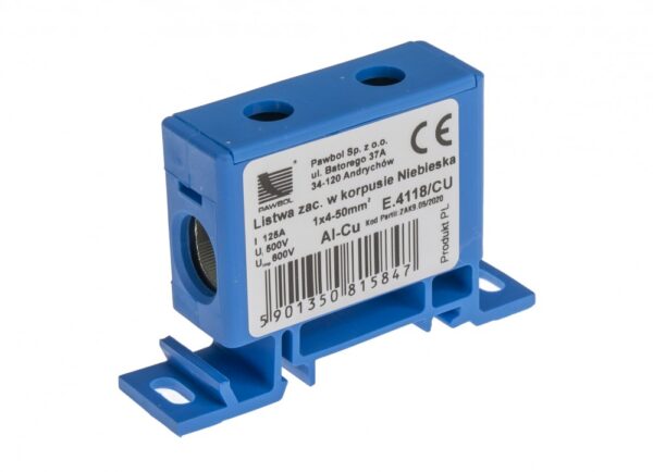 Sorkapocsléc sárga-zöld házban 1x50mm² Szerelési anyagok