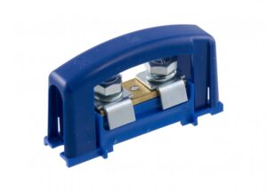 Áramvédelmi kapocs 2×35, kék színű , fedéllel Szerelési anyagok