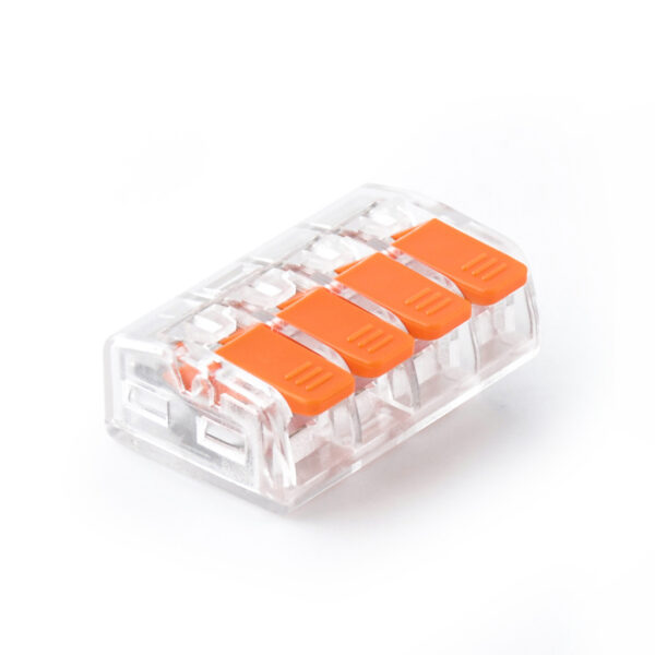Oldható vezetékösszekötő 4x 0,2-4mm2 vezetékhez Vezetékösszekötők Oldható vezetékösszekötő 4x 0,2-4mm2 vezetékhez Vezetékösszekötők