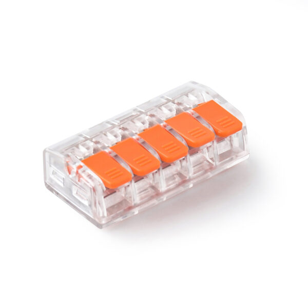 Oldható vezetékösszekötő 5x 0,2-4mm2 vezetékhez Vezetékösszekötők Oldható vezetékösszekötő 5x 0,2-4mm2 vezetékhez Vezetékösszekötők