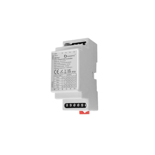 Gledopto GL-C-011P, Pro 5-in-1-ben LED vezérlés, 12V-54V DC, DIN-sínes (Zigbee+2.4GHz RF) Gledopto GL-C-011P Gledopto GL-C-011P, Pro 5-in-1-ben LED vezérlés, 12V-54V DC, DIN-sínes (Zigbee+2.4GHz RF) Gledopto GL-C-011P