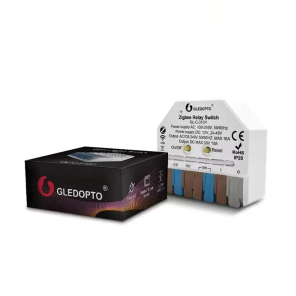 Gledopto GL-C-310P Zigbee 3.0 Pro + RF relémodul (AC / DC / feszültségmentes kapcsolás) Gledopto GL-C-310P Gledopto GL-C-310P Zigbee 3.0 Pro + RF relémodul (AC / DC / feszültségmentes kapcsolás) Gledopto GL-C-310P
