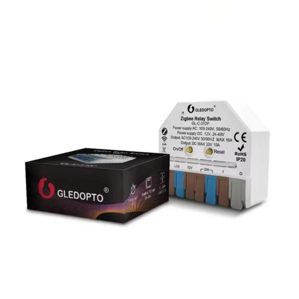 Gledopto GL-C-310P Zigbee 3.0 Pro + RF relémodul (AC / DC / feszültségmentes kapcsolás) Gledopto GL-C-310P Gledopto GL-C-310P Zigbee 3.0 Pro + RF relémodul (AC / DC / feszültségmentes kapcsolás) Gledopto GL-C-310P