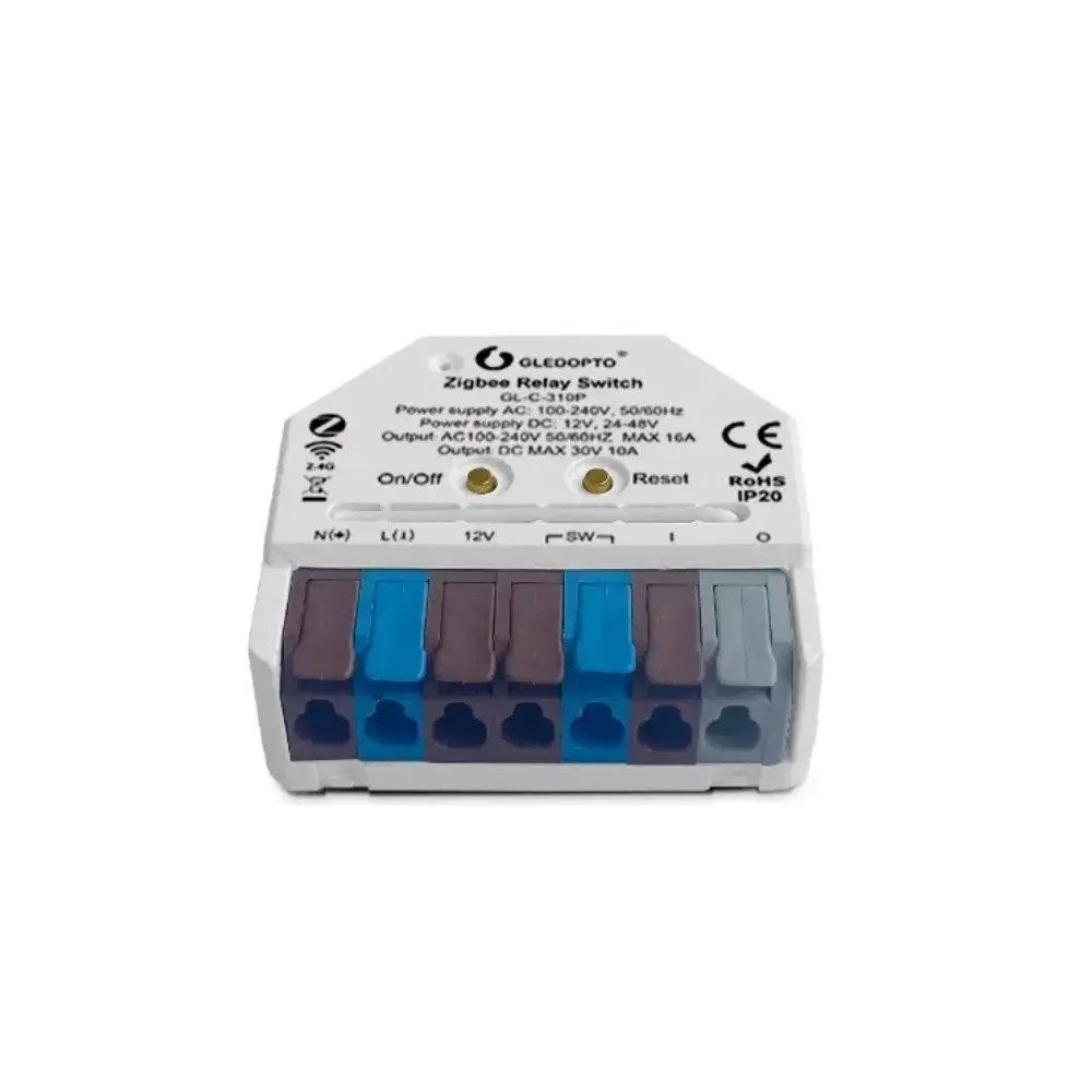 Gledopto GL-C-310P Zigbee 3.0 Pro + RF relémodul (AC / DC / feszültségmentes kapcsolás) Gledopto GL-C-310P Gledopto GL-C-310P Zigbee 3.0 Pro + RF relémodul (AC / DC / feszültségmentes kapcsolás) Gledopto GL-C-310P