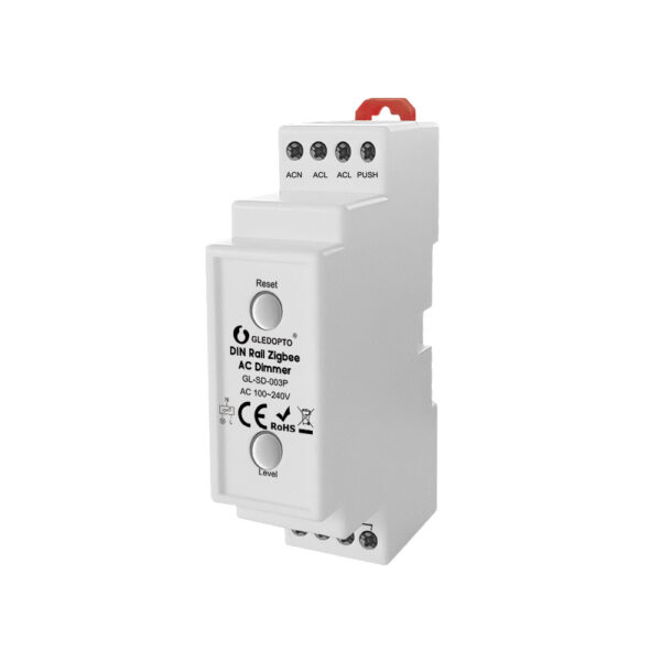 Gledopto GL-SD-003P, Pro Dimmer AC, DIN-sínes (Zigbee+2.4GHz RF) fényerőszabályzó GL-SD-003P Gledopto GL-SD-003P, Pro Dimmer AC, DIN-sínes (Zigbee+2.4GHz RF) fényerőszabályzó GL-SD-003P