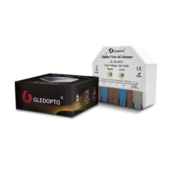 Gledopto GL-SD-301P ultra mini dimmer modul, Zigbee Pro (Zigbee 3.0 + RF) fényerőszabályzó GL-SD-301P Gledopto GL-SD-301P ultra mini dimmer modul, Zigbee Pro (Zigbee 3.0 + RF) fényerőszabályzó GL-SD-301P