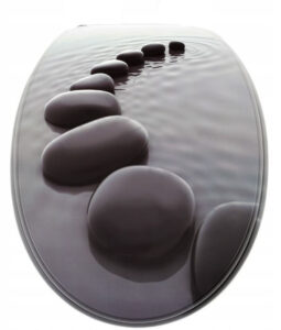 MDF WC-tető, Pebbles Fürdőszobai kiegészítők