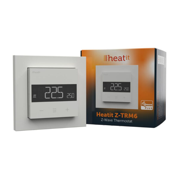 HeatIt Z-TRM6 okos termosztát, Z-Wave 800 verzió (fehér RAL 9003) heat-it HEAE5430566 HeatIt Z-TRM6 okos termosztát, Z-Wave 800 verzió (fehér RAL 9003) heat-it HEAE5430566