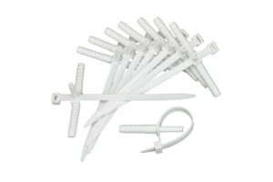 Kábelszorító, UM-8 (100db-os csomag) Fehér kötegelők