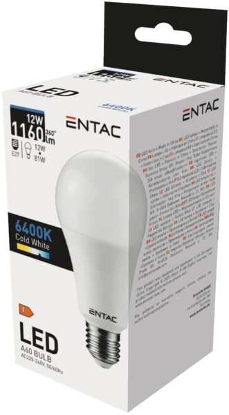 Entac LED Globe E27 12W CW 6400K | BR (SKU:LLG27-12W-CW) LED izzók Entac LED Globe E27 12W CW 6400K | BR (SKU:LLG27-12W-CW) LED izzók