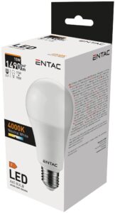 Entac LED Globe E27 15W NW 4000K | BR (SKU:LLG27-15W-NW) Gömb