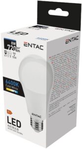 Entac LED Globe E27 8W CW 6400K | BR (SKU:LLG27-8W-CW) Gömb