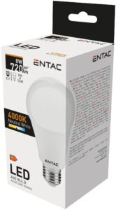 Entac LED Globe E27 8W NW 4000K | BR (SKU:LLG27-8W-NW) Gömb