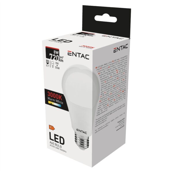 Entac LED Globe E27 8W WW 3000K | BR (SKU:LLG27-8W-WW) Gömb Entac LED Globe E27 8W WW 3000K | BR (SKU:LLG27-8W-WW) Gömb