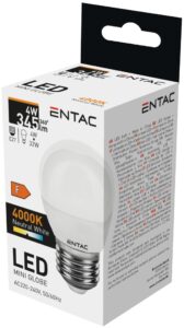 Entac LED Mini Globe E27 4W NW 4000K | BR (SKU:LLMG27-4W-NW) Mini Gömb