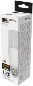 Entac LED T45 E27 12W NW 4000K | BR (SKU:LLT27-12W-NW) Reflektív