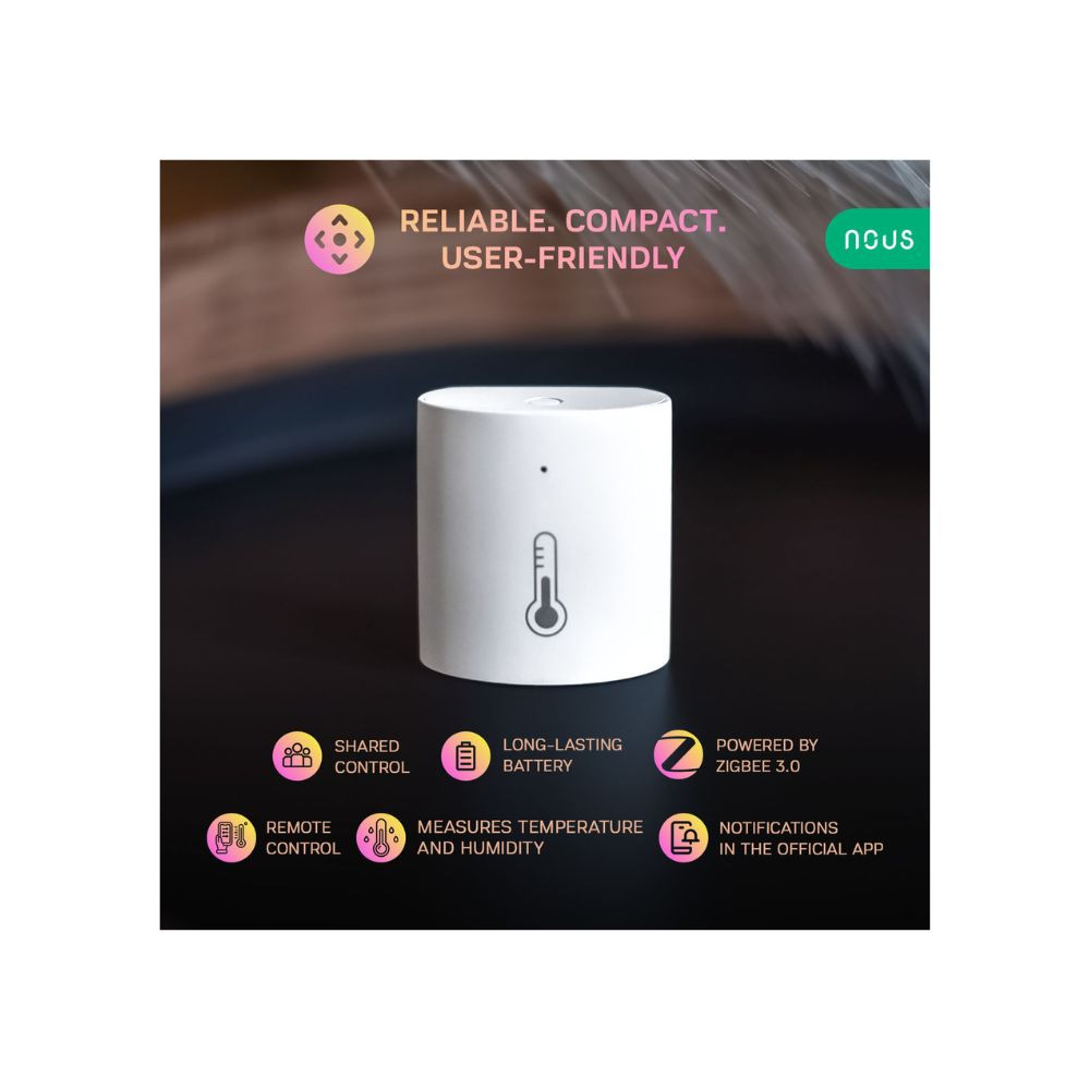 Nous E5 okos Tuya Zigbee vezeték nélküli hőmérséklet és páratartalom érzékelő érzékelő NOUS E5 Nous E5 okos Tuya Zigbee vezeték nélküli hőmérséklet és páratartalom érzékelő érzékelő NOUS E5