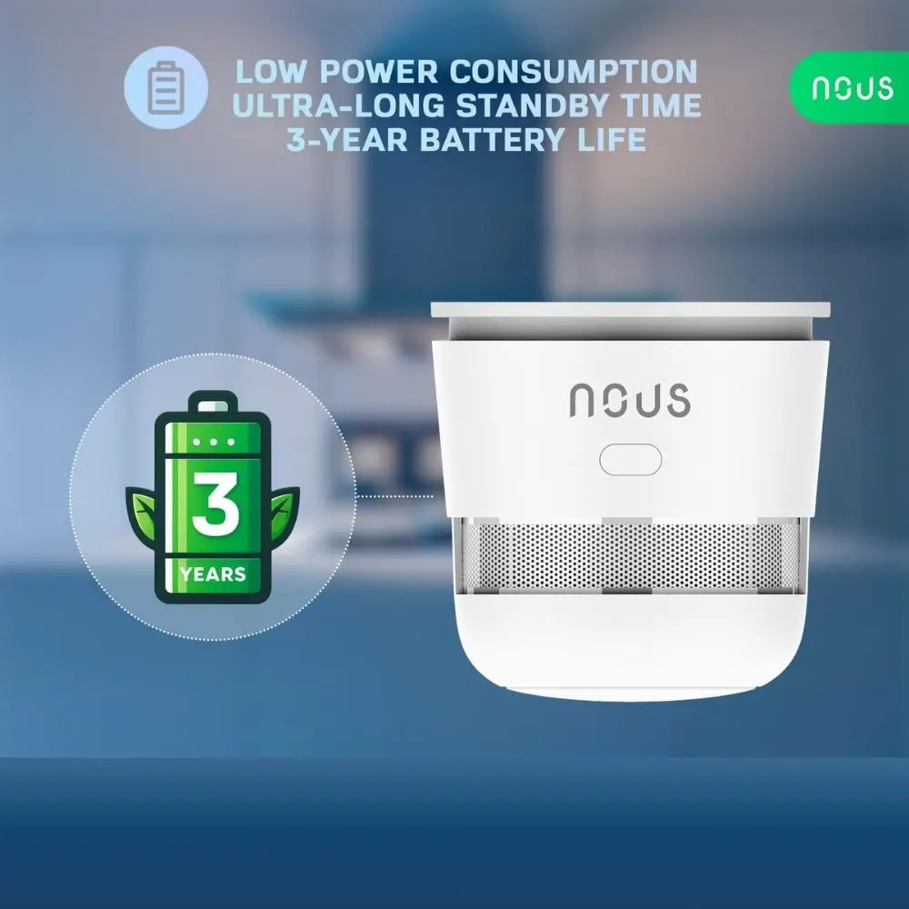 Nous E8 Tuya Zigbee okos füstérzékelő érzékelő NOUS E8 Nous E8 Tuya Zigbee okos füstérzékelő érzékelő NOUS E8