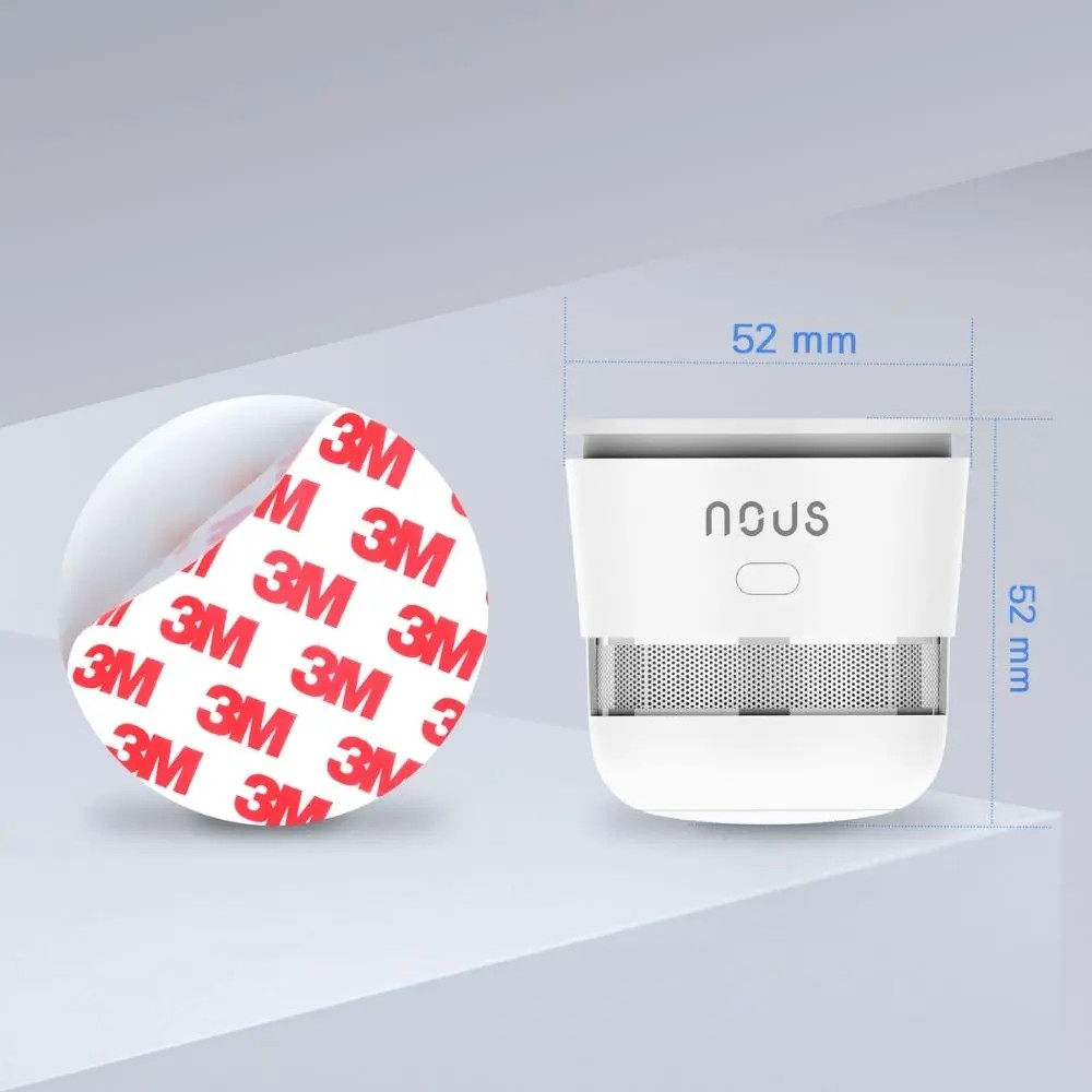 Nous E8 Tuya Zigbee okos füstérzékelő érzékelő NOUS E8 Nous E8 Tuya Zigbee okos füstérzékelő érzékelő NOUS E8