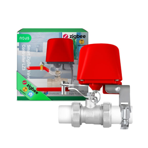 NOUS LZ3 Tuya Zigbee okos csapelzáró motor elzárószelep NOUS LZ3