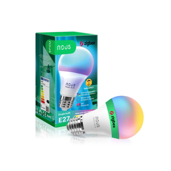 Nous P3Z okos Tuya Zigbee RGB izzó (E27 foglalat) lámpa / izzó NOUS P3Z Nous P3Z okos Tuya Zigbee RGB izzó (E27 foglalat) lámpa / izzó NOUS P3Z