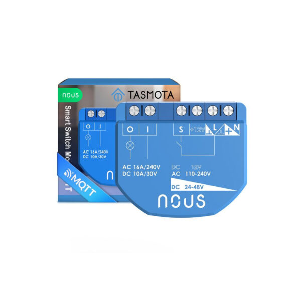 Nous B1T okos Wi-Fi-s 1 áramkörös mini kapcsolórelé modul (Tasmota firmware, Matter kompatibilis) kapcsolórelé NOUS B1T Nous B1T okos Wi-Fi-s 1 áramkörös mini kapcsolórelé modul (Tasmota firmware, Matter kompatibilis) kapcsolórelé NOUS B1T