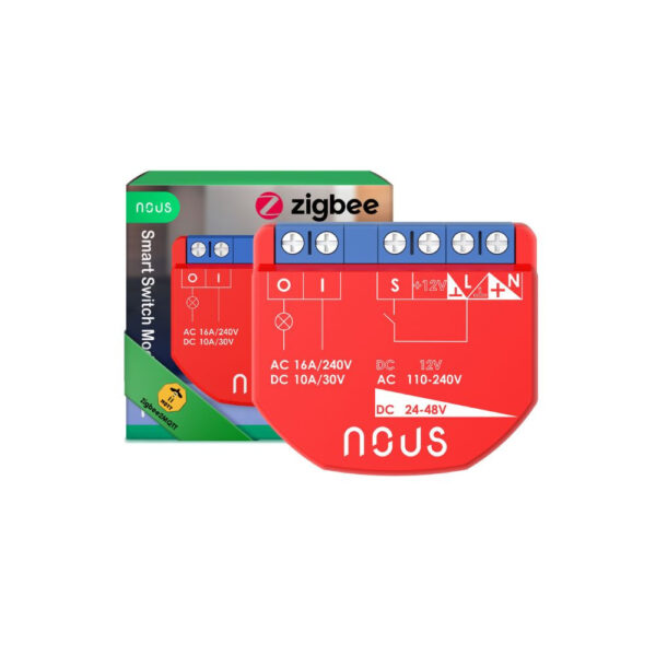 Nous B1Z okos Tuya Zigbee mini kapcsolórelé modul, kapcsolóbemenettel, 1 áramkörös kapcsolórelé NOUS B1Z Nous B1Z okos Tuya Zigbee mini kapcsolórelé modul, kapcsolóbemenettel, 1 áramkörös kapcsolórelé NOUS B1Z