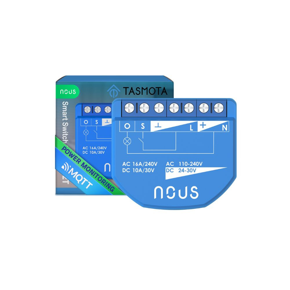 Nous B2T okos Wi-Fi-s 1 áramkörös, fogyasztásmérős mini kapcsolórelé modul (Tasmota firmware, Matter kompatibilis) kapcsolórelé|fogyasztásmérő NOUS B2T Nous B2T okos Wi-Fi-s 1 áramkörös, fogyasztásmérős mini kapcsolórelé modul (Tasmota firmware, Matter kompatibilis) kapcsolórelé|fogyasztásmérő NOUS B2T