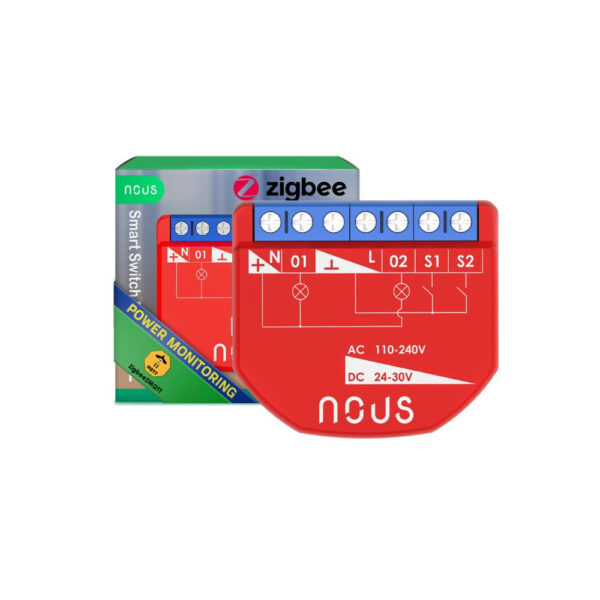 Nous B3Z okos Tuya Zigbee mini fogyasztásmérős kapcsolórelé modul, kapcsolóbemenettel, 2 áramkörös kapcsolórelé|fogyasztásmérő NOUS B3Z Nous B3Z okos Tuya Zigbee mini fogyasztásmérős kapcsolórelé modul, kapcsolóbemenettel, 2 áramkörös kapcsolórelé|fogyasztásmérő NOUS B3Z