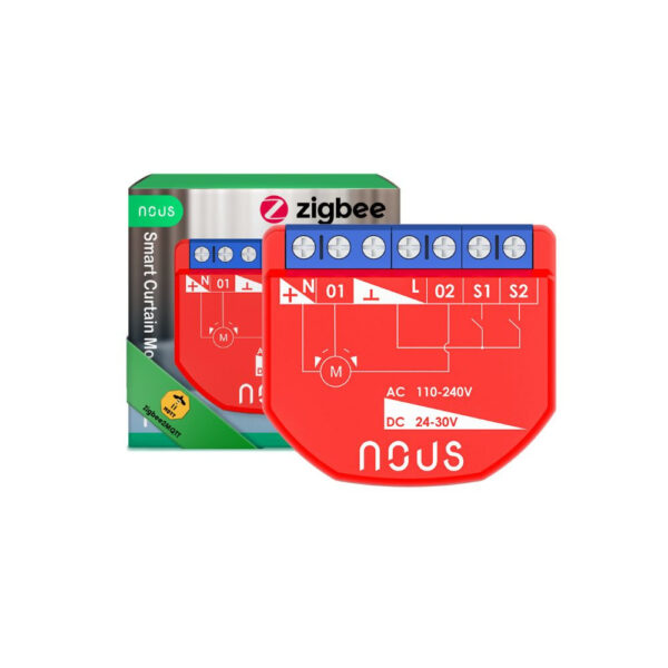 Nous B4Z okos Tuya Zigbee mini redőnyvezérlő / motoros függönyvezérlő modul, kapcsolóbemenettel kapcsolórelé NOUS B4Z Nous B4Z okos Tuya Zigbee mini redőnyvezérlő / motoros függönyvezérlő modul, kapcsolóbemenettel kapcsolórelé NOUS B4Z