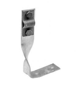 Horganyzott, csavart, szögletes tartó (2xM6-os csavar) Villamossági termékek