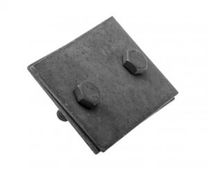 Horganyzott szalagvas tartó, 80x55x40mm Villamossági termékek