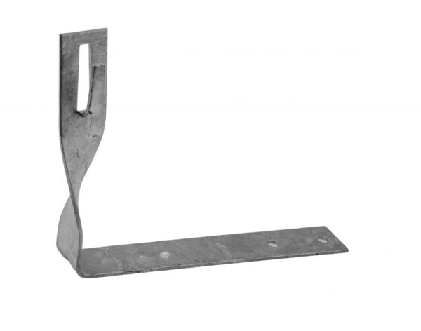 Horganyzott tetőcserép tartó, csavart (hajlítással rögzíthető) Hossz=160mm Villamossági termékek