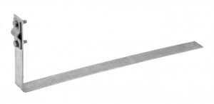 Horganyzott tetőcserép tartó (2xM6-os csavar) Hossz=400mm Villamossági termékek