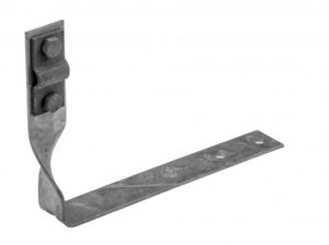 Horganyzott tetőcserép tartó, csavart (2xM6-os csavar) Hossz=160mm Villamossági termékek