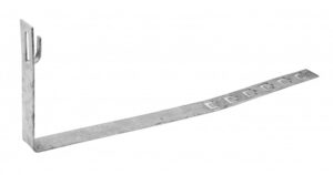 Horganyzott tetőcserép tartó, állítható, Hossz= 420mm (hajlítással rögzíthető) Villamossági termékek