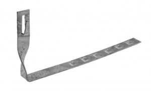 Horganyzott tetőcserép tartó, állítható, csavart Hossz=280mm (hajlítással rögzíthető) Villamossági termékek